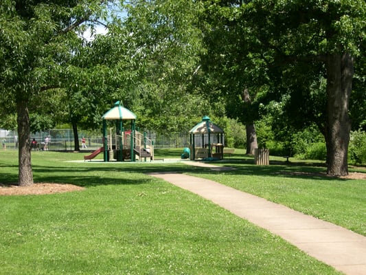 a view to the smaller playground