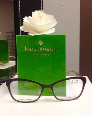 Spring into a new pair of Kate Spade or one of the other 600 frames for women, men and children we have available to our patients.