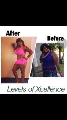 We put Ren here on one of our customized tailored lifestyles (diet) she has been progressing beyond measure and even training...