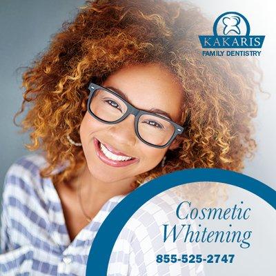 Kakaris Family Dentistry can make your smile beautiful with cosmetic dentistry. Visit www.kakarisdentist­ry.com/Cosmetic-Dentistry.