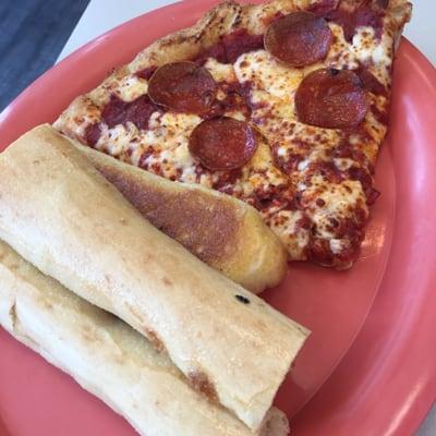 Pizza combo (pizza, breadsticks, and a soda for $4.99)