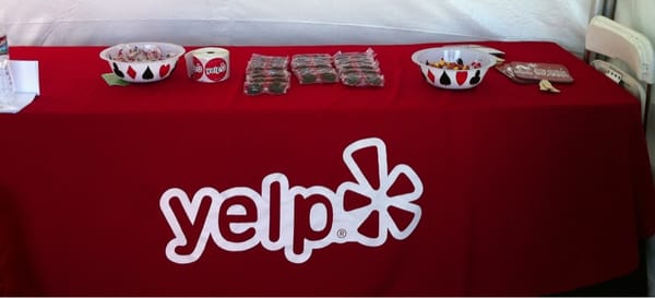 Yelp reppin at the festival