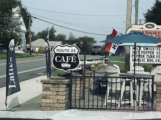 Outdoor dining patio