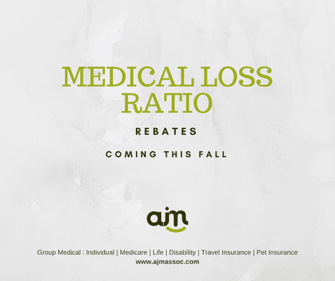 Medical Loss Ratio (MLR) #rebates coming this fall.  What to Know. https://www.ajmassoc.com/single-post/2018/08/08/Medical-Loss-Ratio-MLR