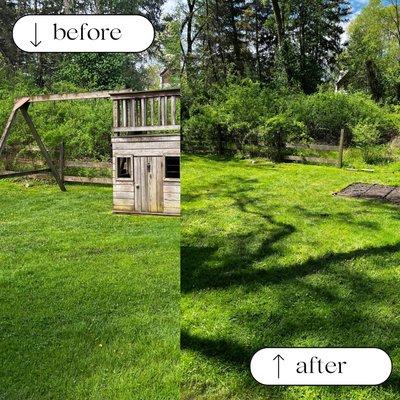 Play set removal for happy customer in brecksville