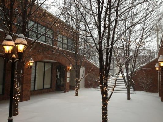 Court yard in winter