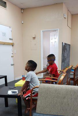 Kid Friendly Office my Grandsons