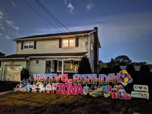 Happy Birthday Yard Sign Paramus, NJ