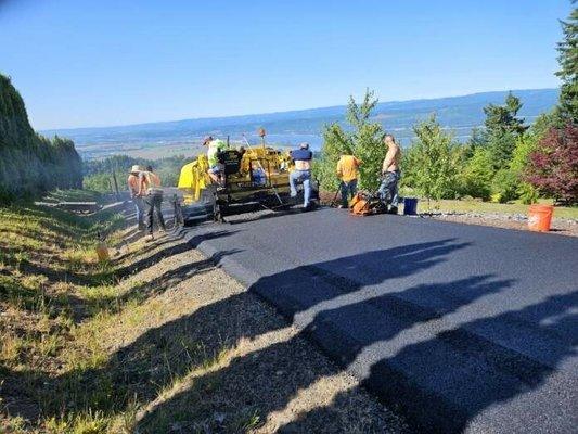 Recent Road by the Columbia Gorge