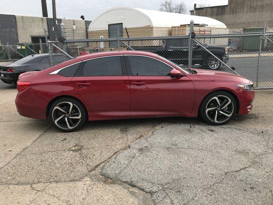 2018 Honda Accord 15% tint