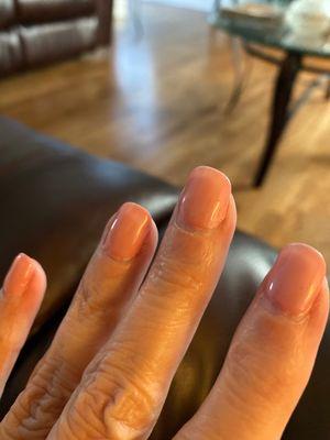 Gel manicure after 9 days