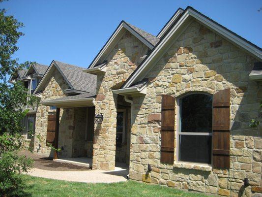 Rubble Masonry Custom Home