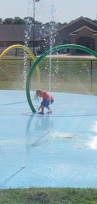 Fun on the splash pad!