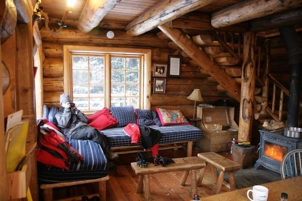 The main floor of Jay's Cabin