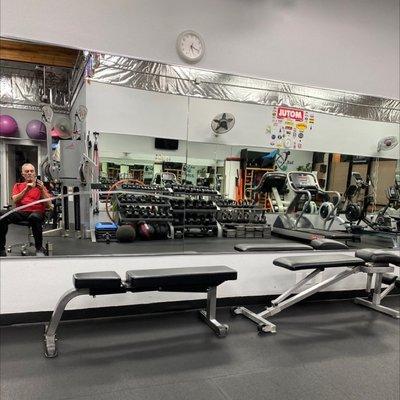 Fitness equipment in cypress and our Temescal Valley location also. Private Studios.