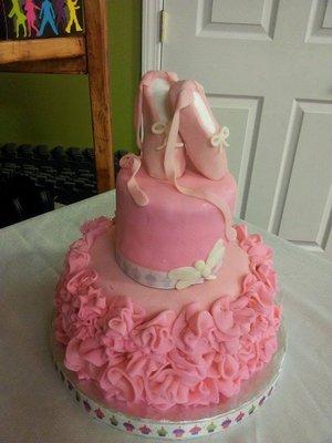 A Pink Ballerina cake