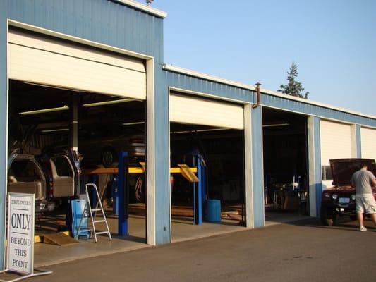 Our 5 bay installation facility.