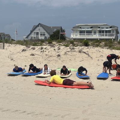 Kids surf camp on LBI in Beach Haven.