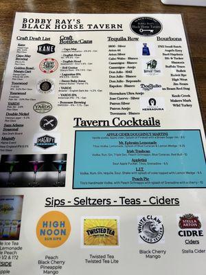 Drink Menu