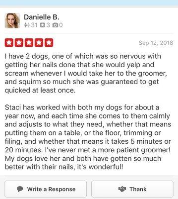 Old review from my old company 436PetServices