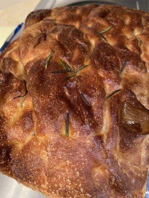 Wonderful rosemary focaccia.