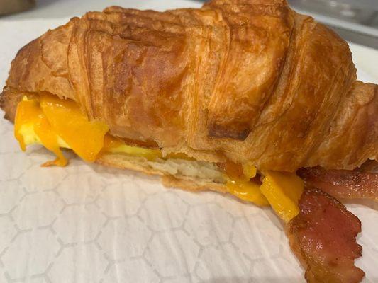 Bacon, Egg & Cheese Breakfast Croissant