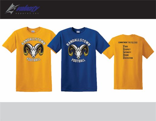 Mock-Up for Randallstown Football tees