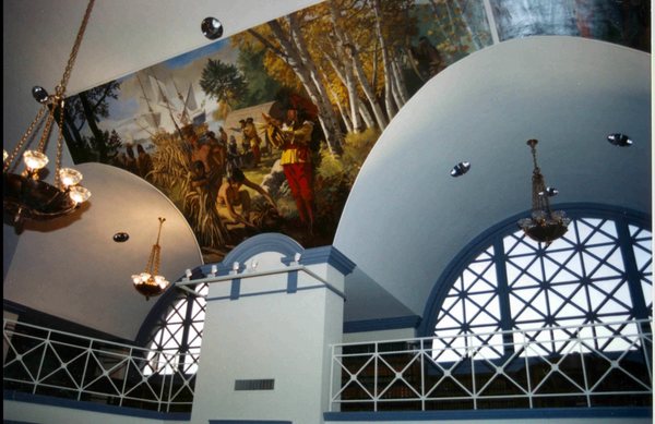 Dean Hartung's mural "Swedish Settlement"