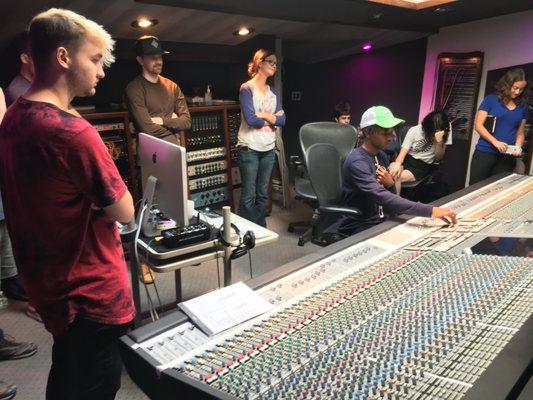 Analog Mixing Class in the legendary Westlake Studio C