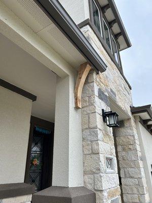 Custom corbel for a homeowner. Right side.