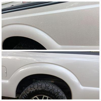 F250 Quad Cab platinum full detail with mold/mildew removal and paint corrections