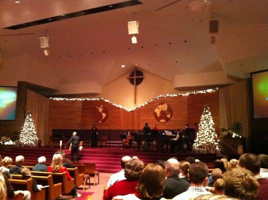 Candlelight service on Christmas Eve