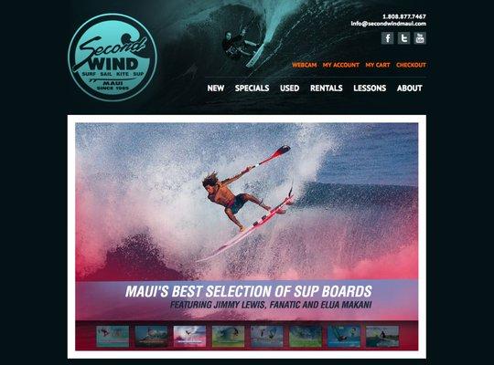 This is a fun site we made for a famous kiteboarding company: https://secondwindmaui.com/