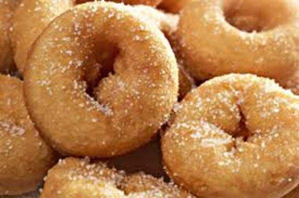 Cinnamon sugar mini donuts. Baked Not Fried.