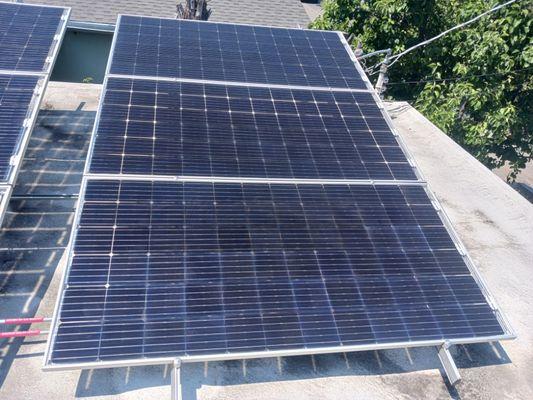 Clean solar panels