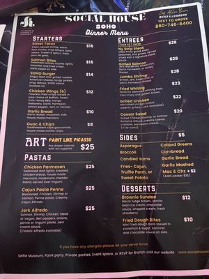 Full menu