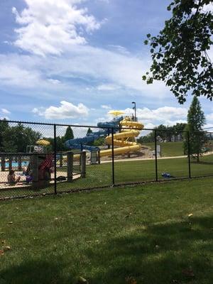 Two water slides