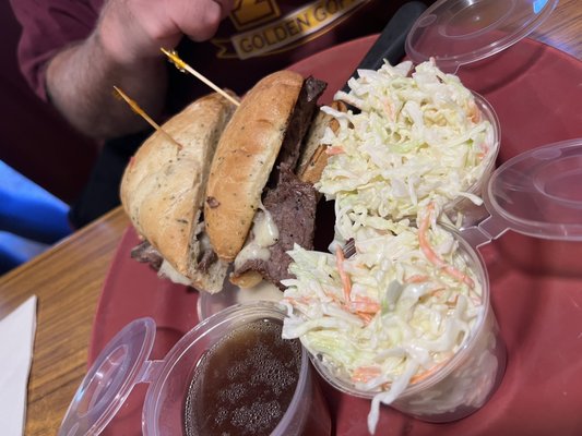 Special:  Prime Rib Sandwich w/Cole Slaw