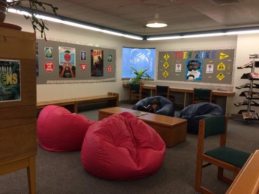 Who doesn't love to read in a bean bag.