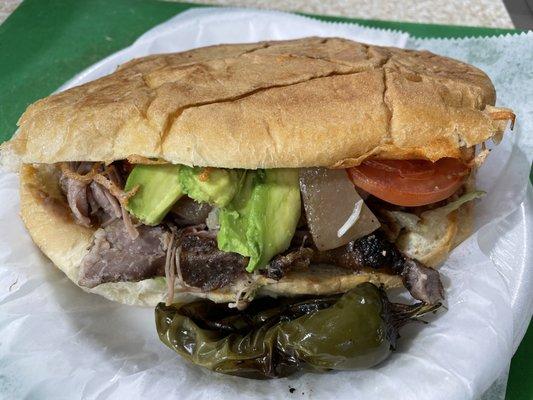 Tortas with your choice of meat