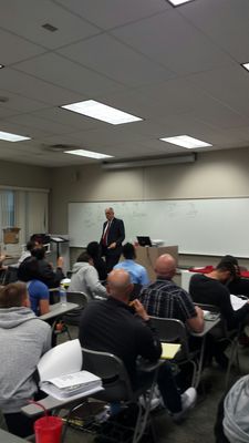 Don teaching our NJ prelicensing course.