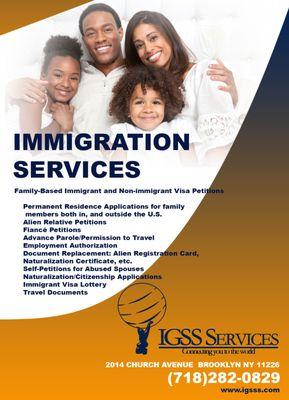 Let us reunite your family and all their immigration needs.