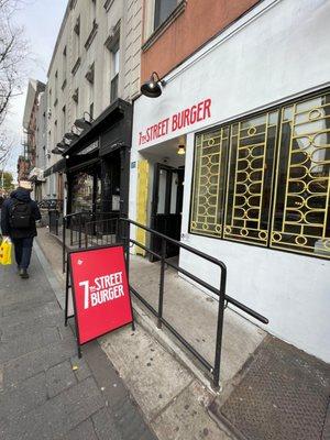 Front of the burger chain