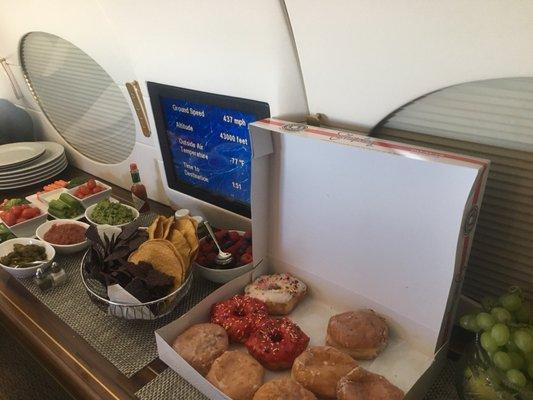 The best donuts I've ever had in my life... Loved getting to share them in the private plane...