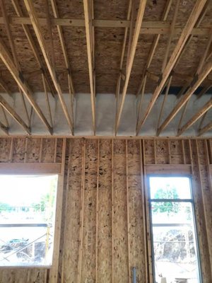 Spray foam insulation