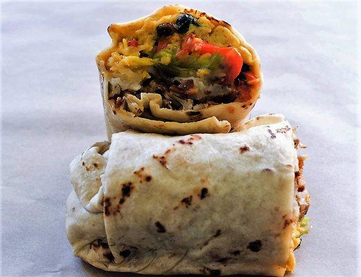 Grilled Veggie Breakfast Burrito