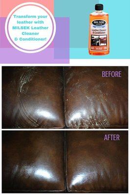 Milsek Leather & Vinyl Cleaner & Conditioner.