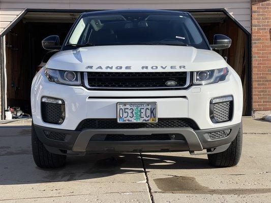 A hand wash and deep clean made this Evoque look like new!