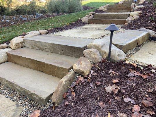 Upgraded steps and path for this client.