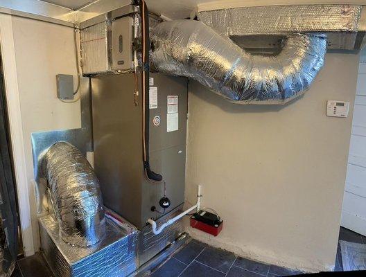 Indoor unit with new duct.